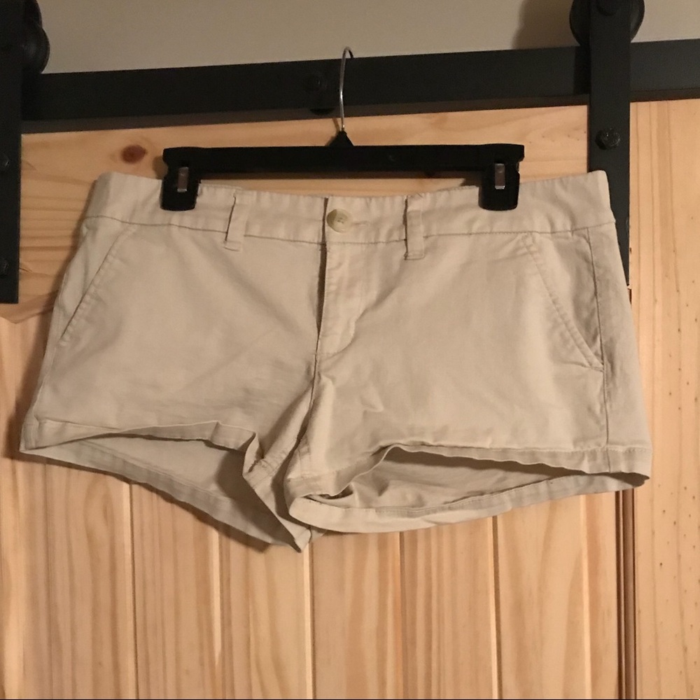 Tan American Eagle shorts. Size 10.